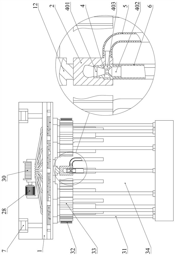 Concrete maintenance device for bridge construction piers