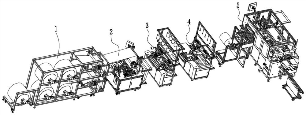 Abdominal pad processing system