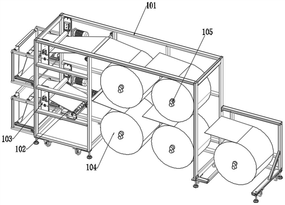 Abdominal pad processing system