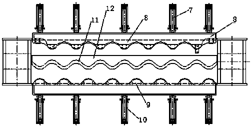 S-shaped steel positioning and shaping device