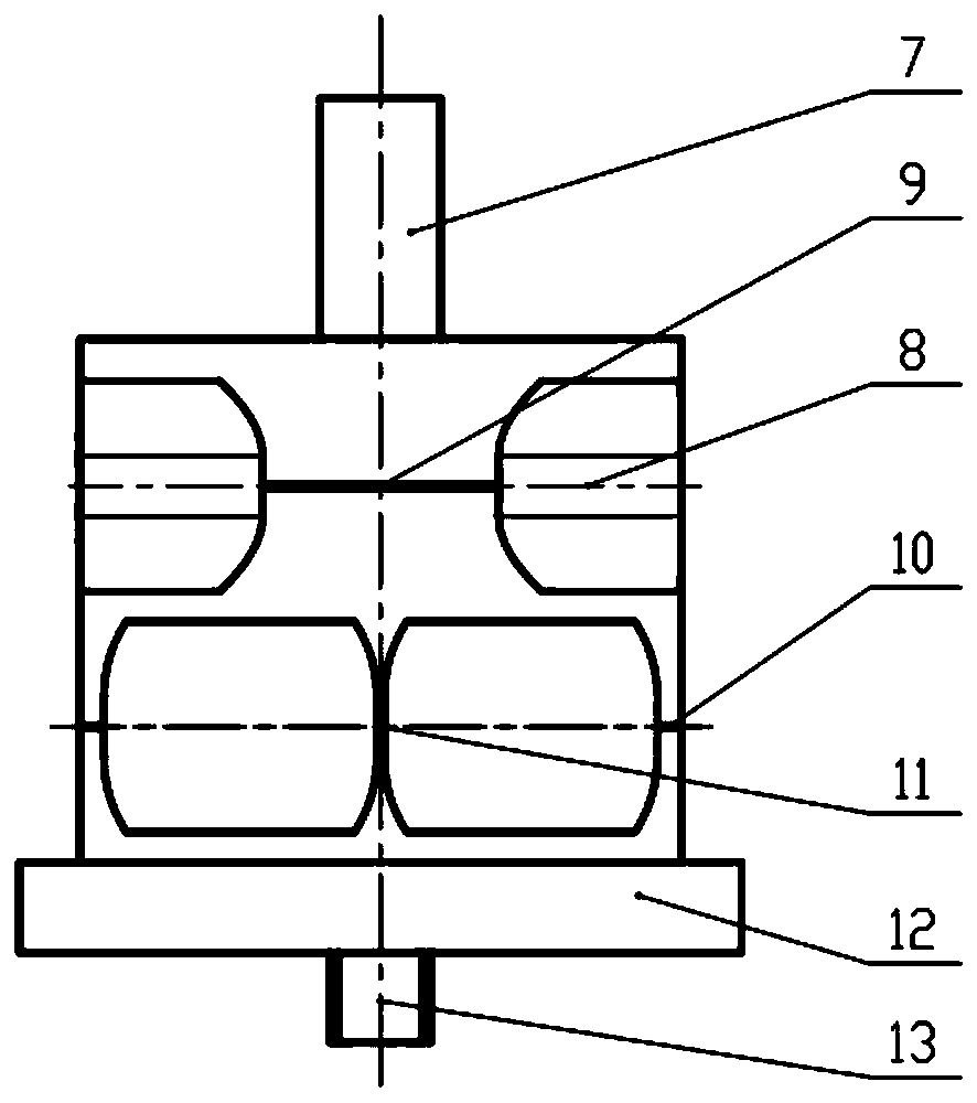 Strain type two-component surface frictional resistance measuring balance