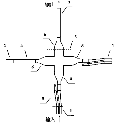 Blended crossing device for silicon-based nanowire