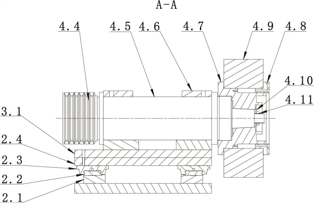 Rotatable static pressure double-grinding-wheel device