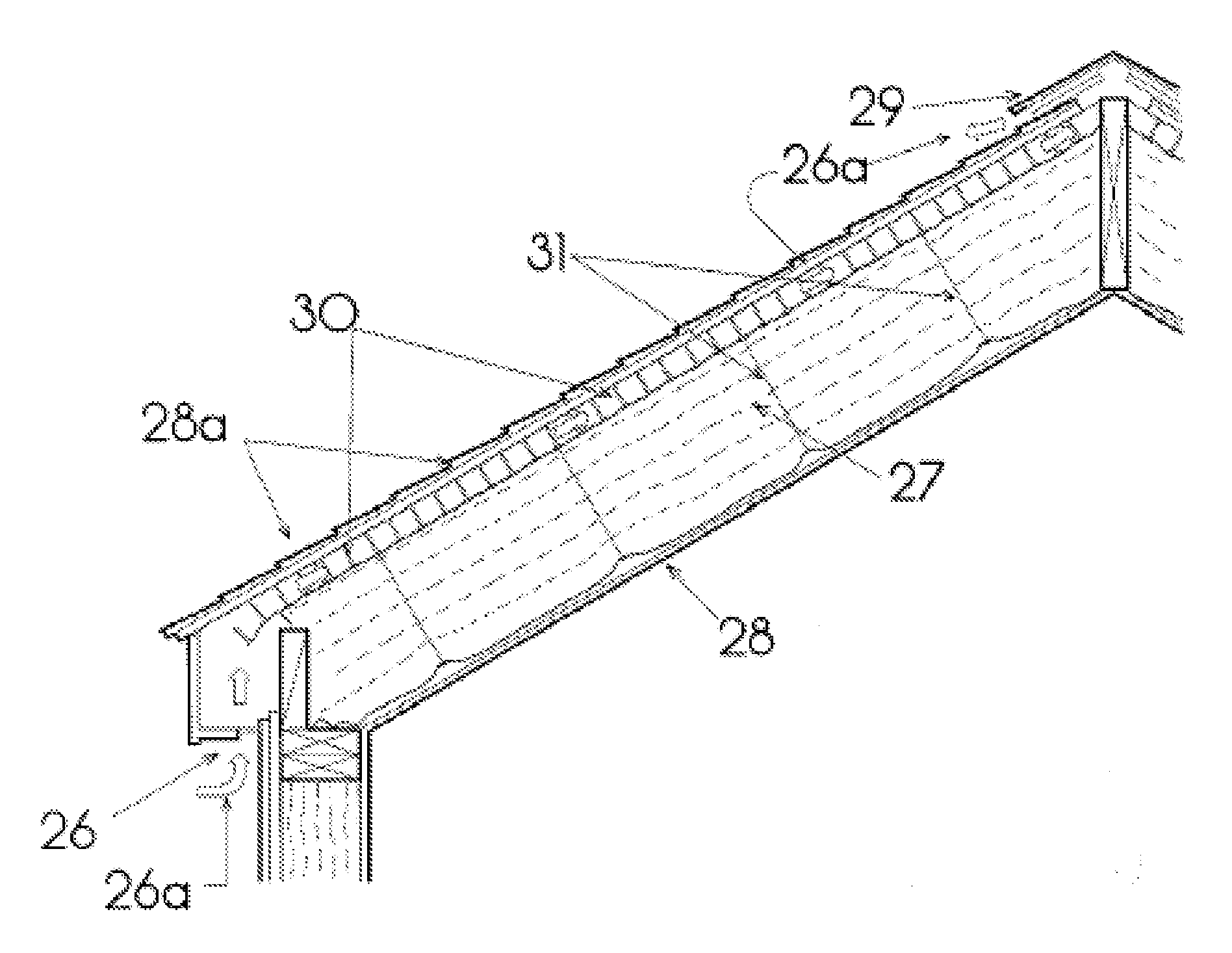 Devices and methods to provide air circulation space proximate to insulation material