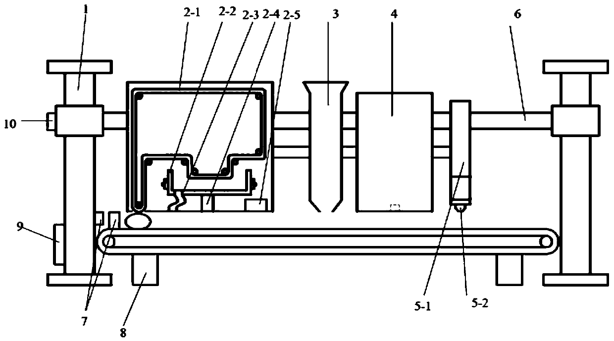 Efficient intelligent goose egg marker and control method