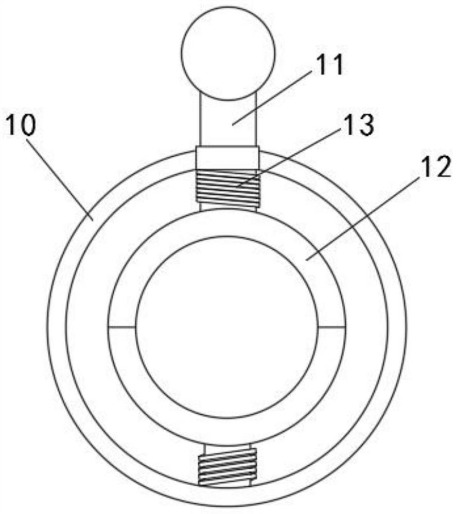 Pipeline gluing fixing device and using method thereof