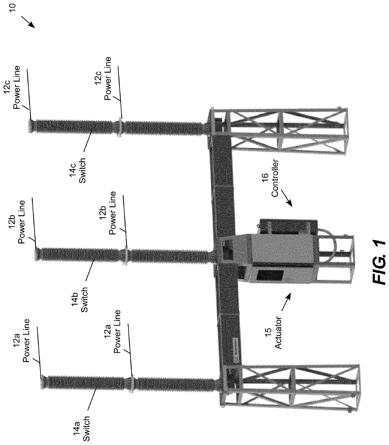 High voltage electric power switch with anti-flashover nozzle