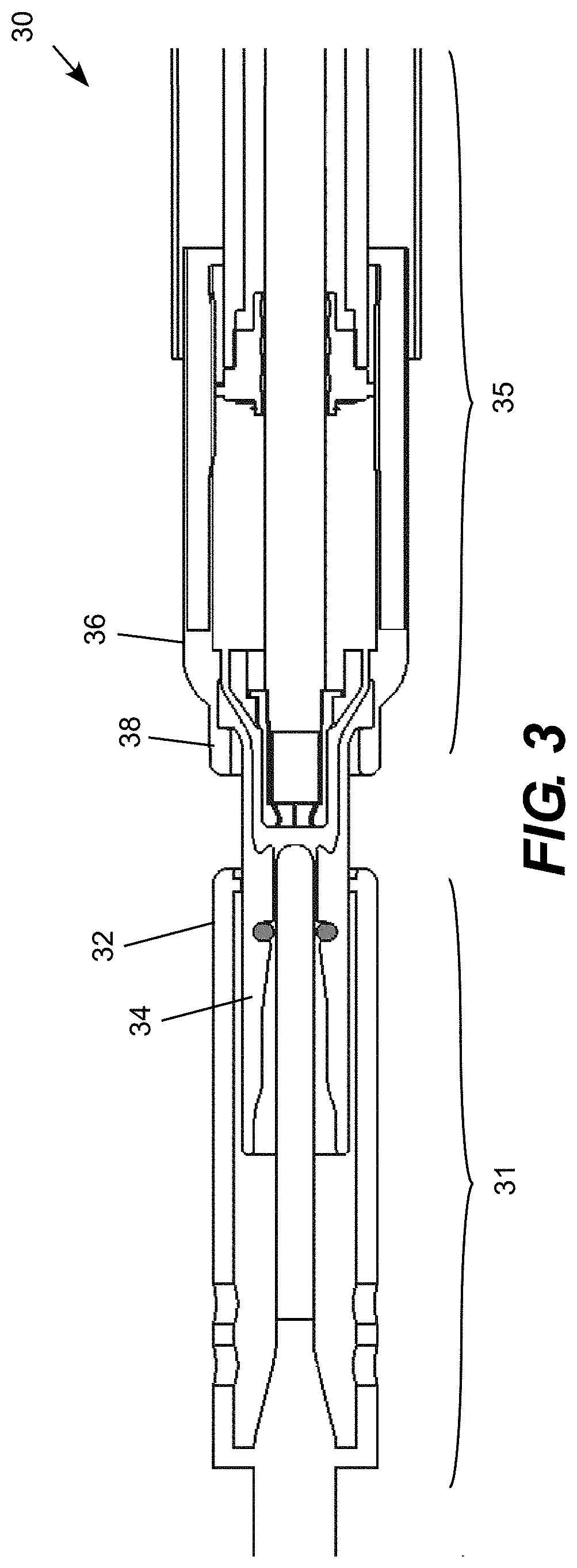 High voltage electric power switch with anti-flashover nozzle