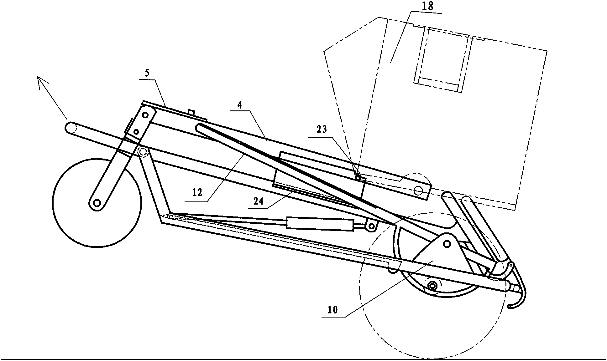 Pedal gear transmission tricycle