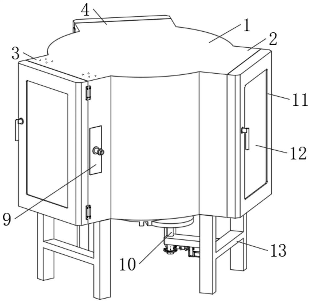 Machining device for gearbox of electric vehicle