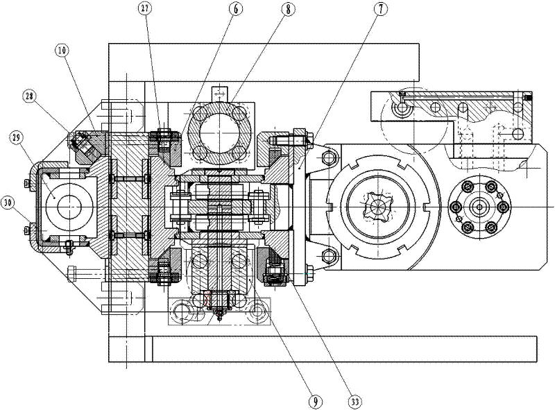 Hydraulic driving two-stage feeding dovetail groove guiding asymmetrically-arranged anchor drilling machine