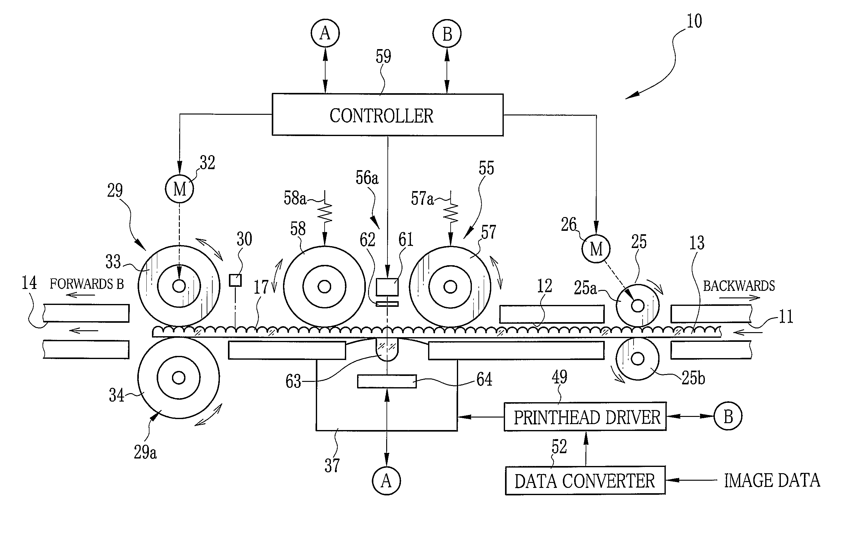 Printer and printing method for lenticular sheet