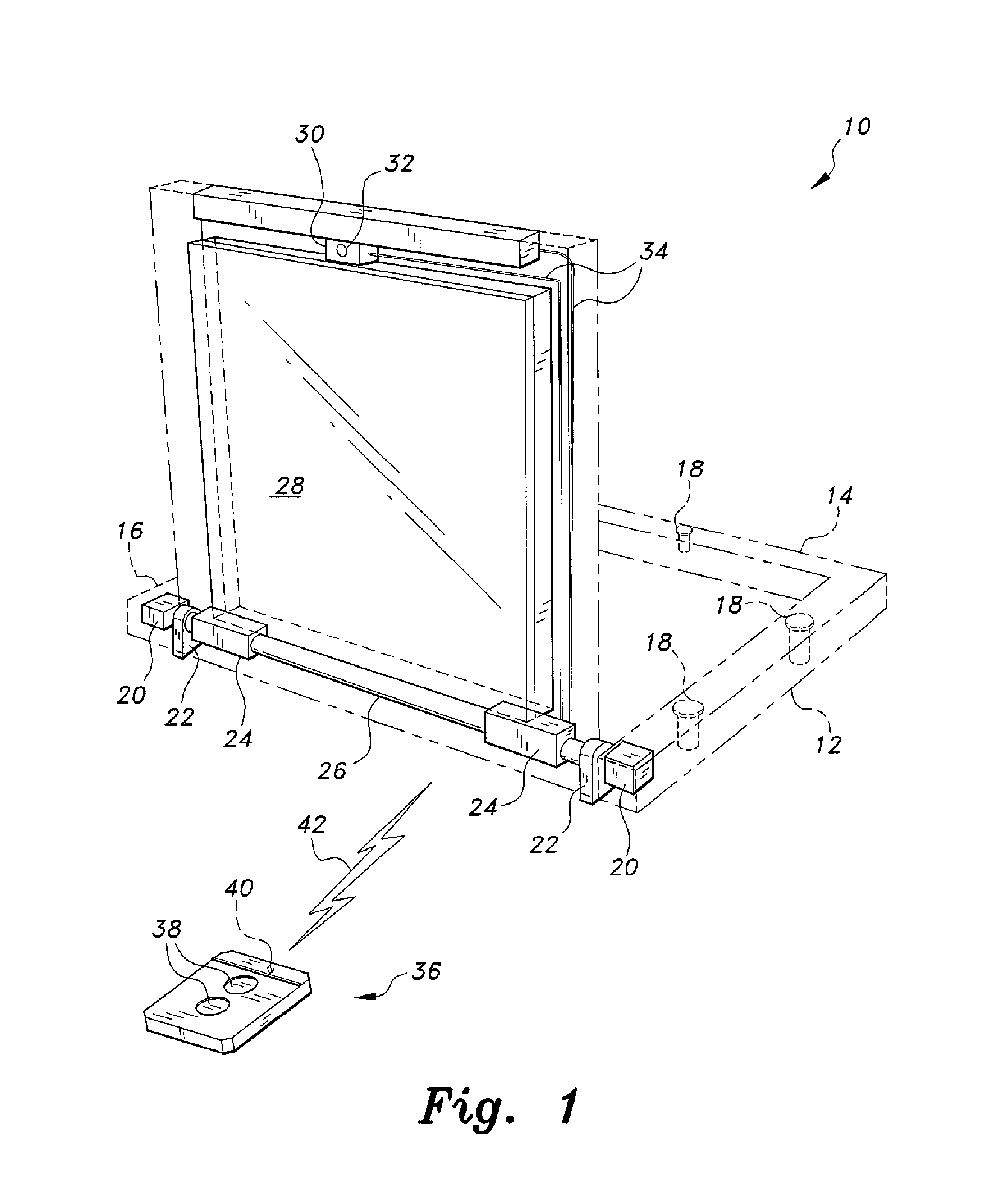 System for remote control of retractable, ground-based vehicle barriers