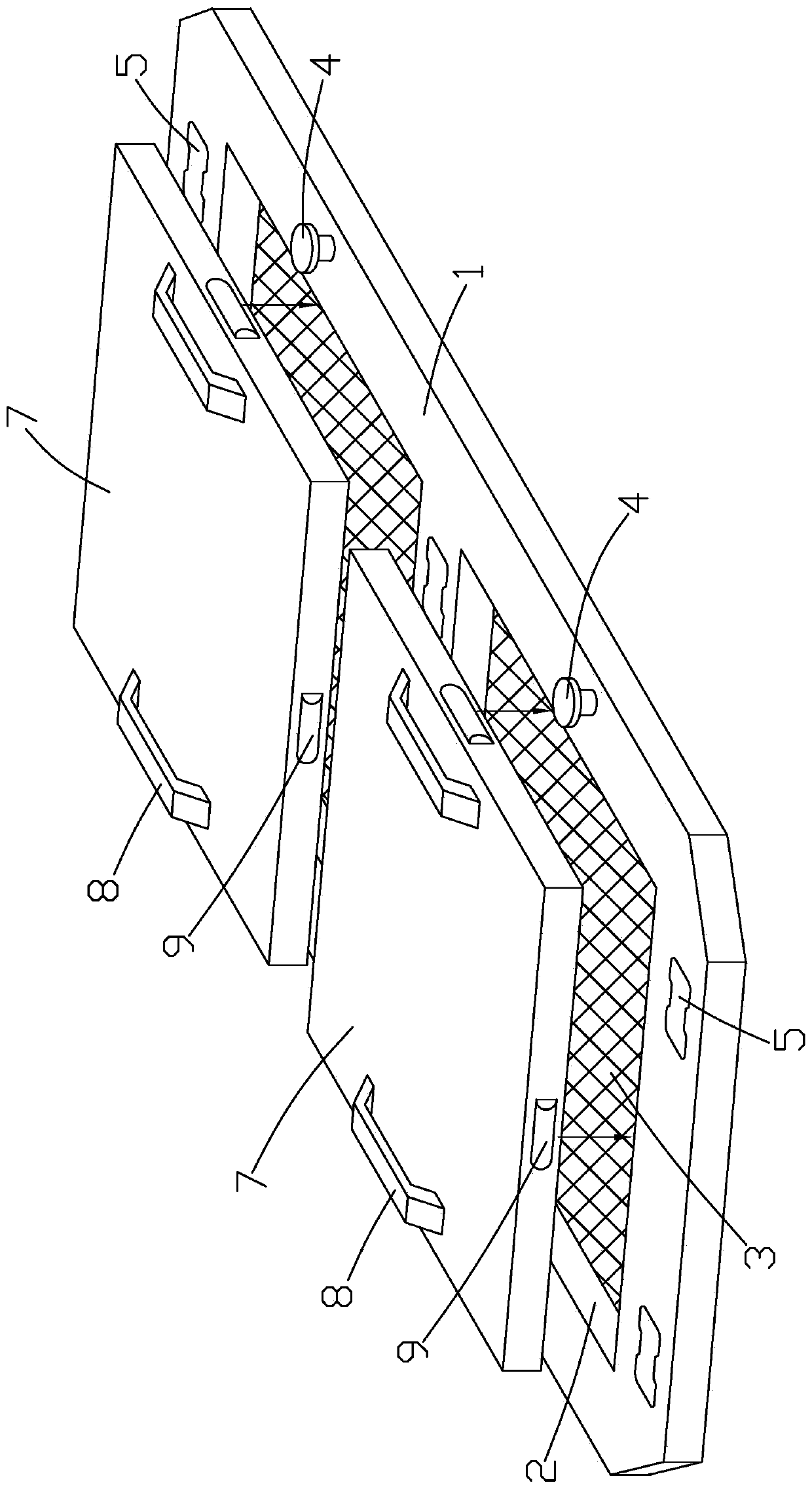 Conveniently mounted breeding shelf and manufacturing method thereof