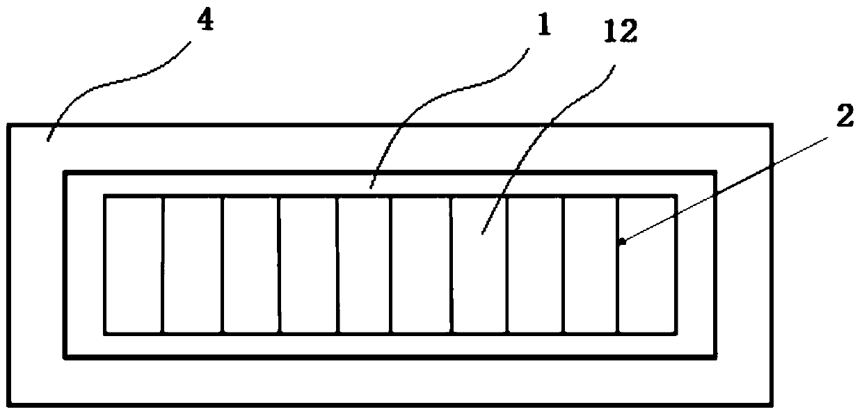 Die capable of realizing high-flux component screening and forming method thereof