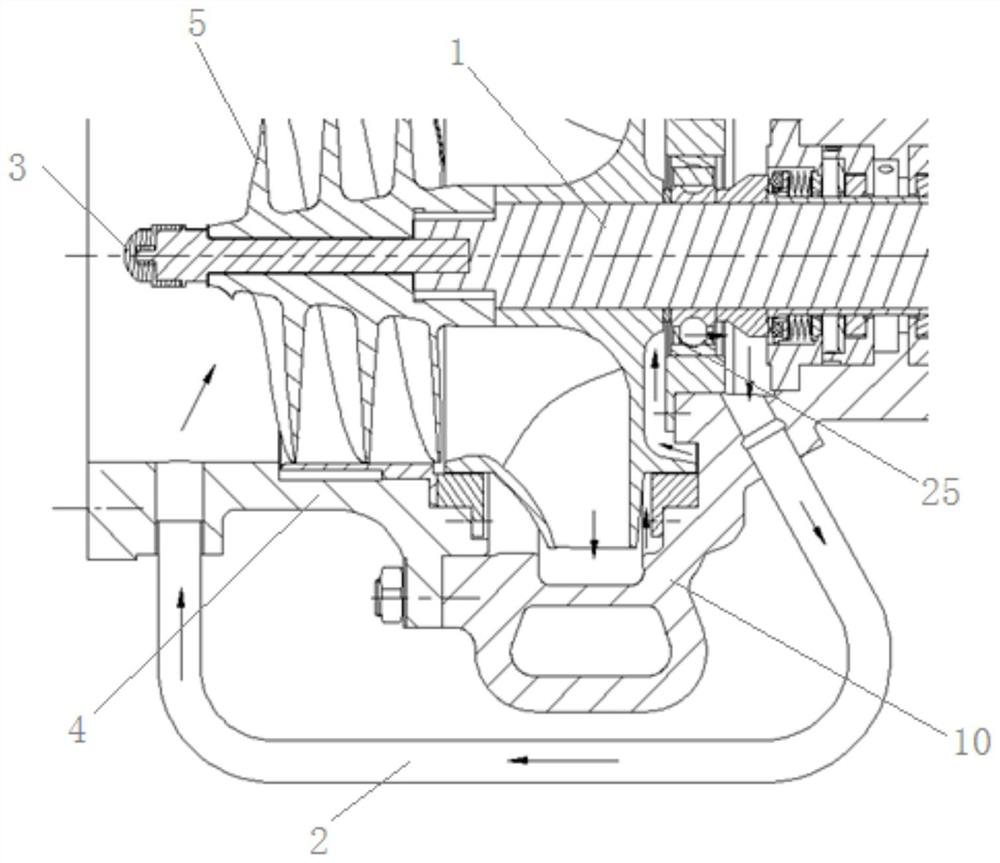 A coaxial liquid oxygen kerosene engine turbo pump structure