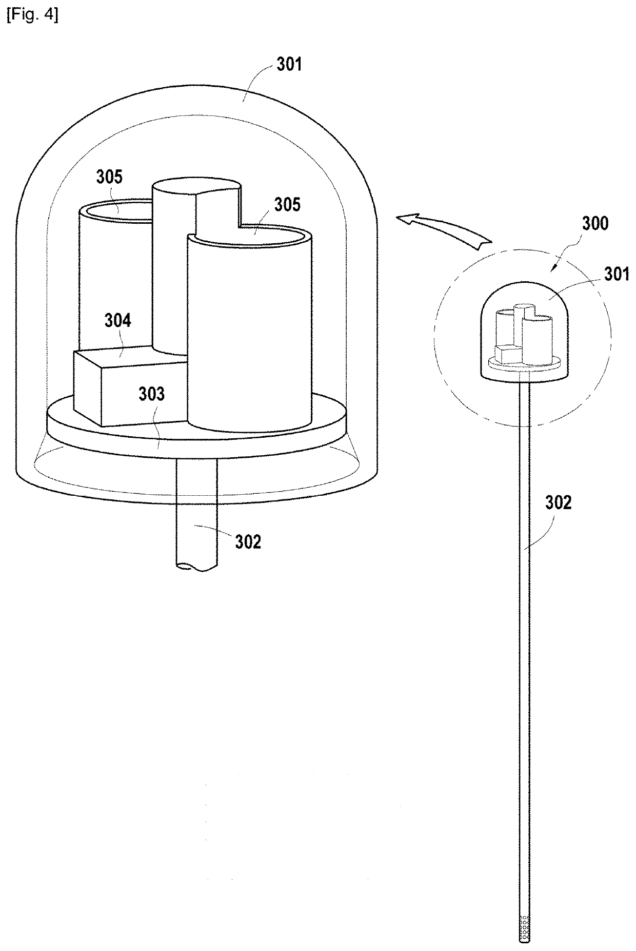 Measurement device, in particular for detecting hydrogen in the ground of a region