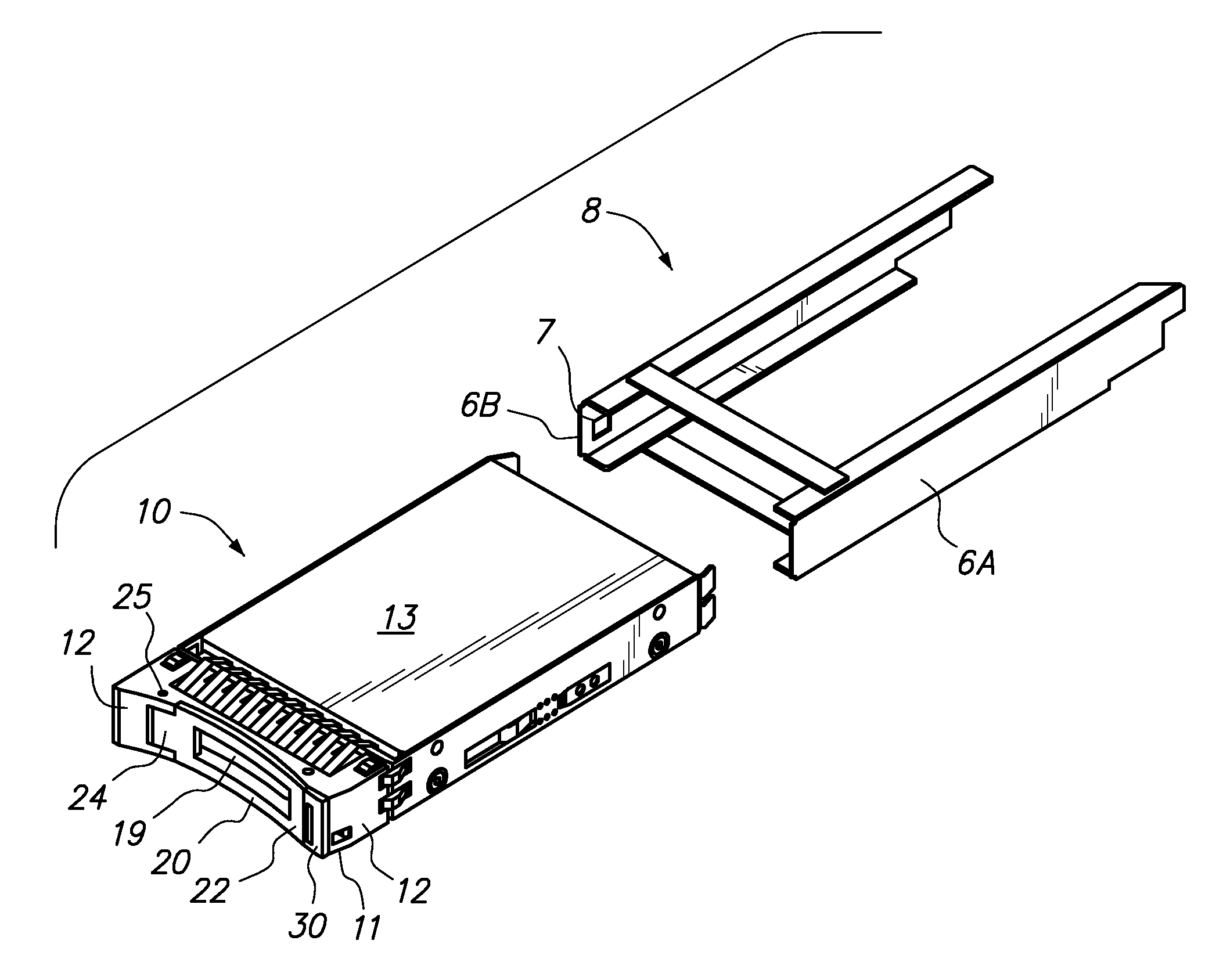 Hard disk drive carrier latch apparatus