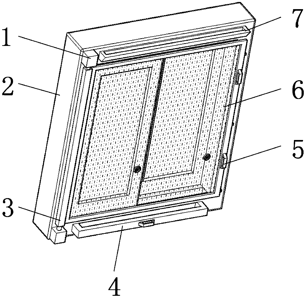 A dust-proof window that is easy to clean