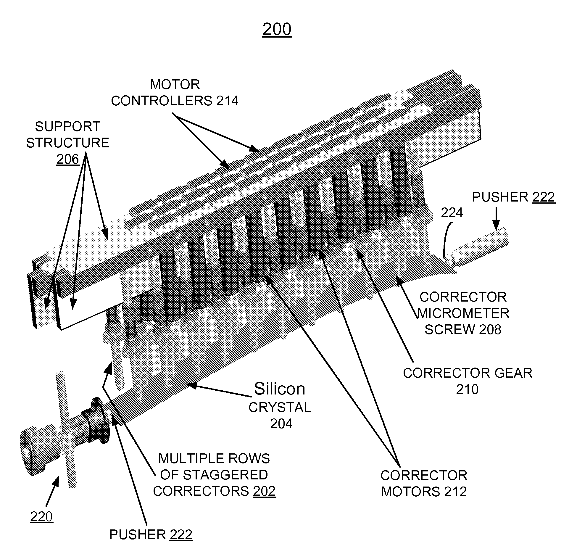 High-resolution, active-optic x-ray fluorescence analyzer