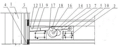 Concealed section beam-column connection structure