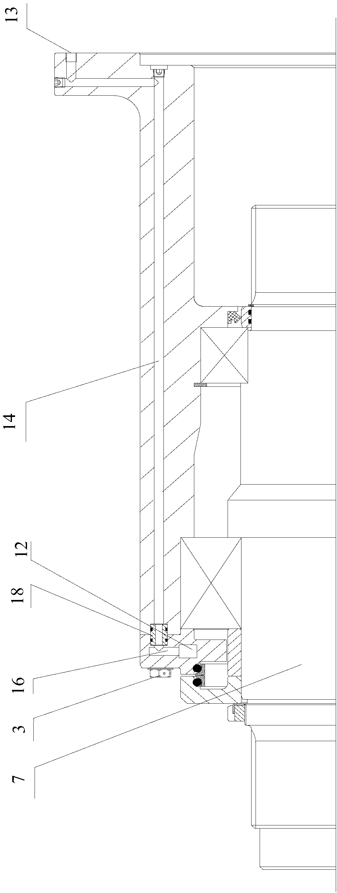 Heading machine and water-cooled cutting arm thereof