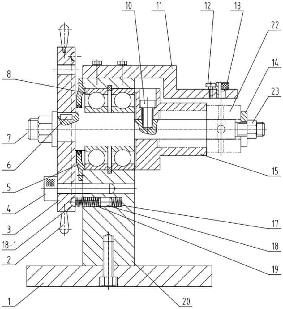 Radial drilling device for shaft sleeve parts