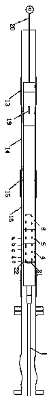 Experimental coiled tubing fracturing tool positioning error measurement system and method