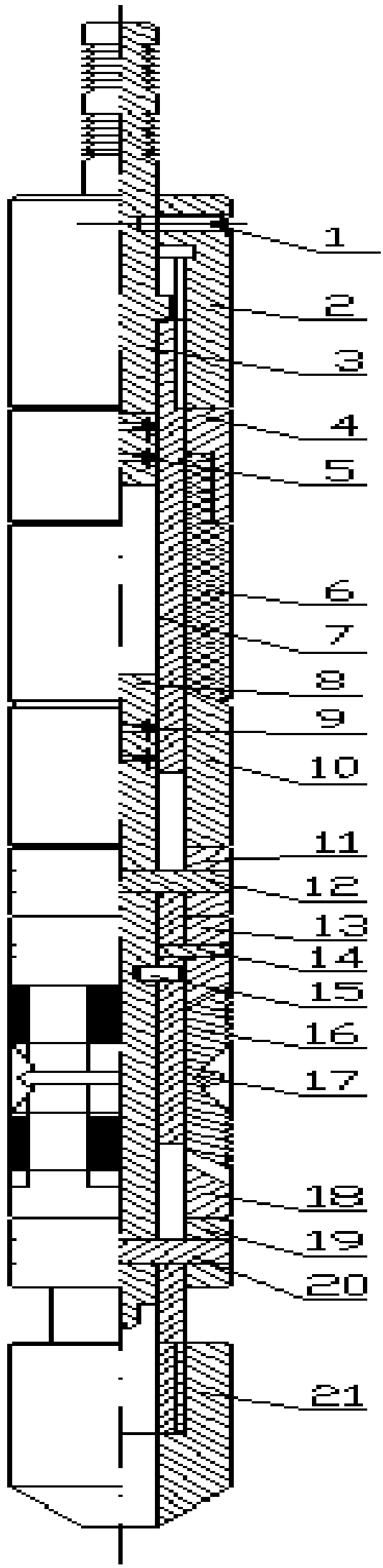 Blocking tool in oil pipe