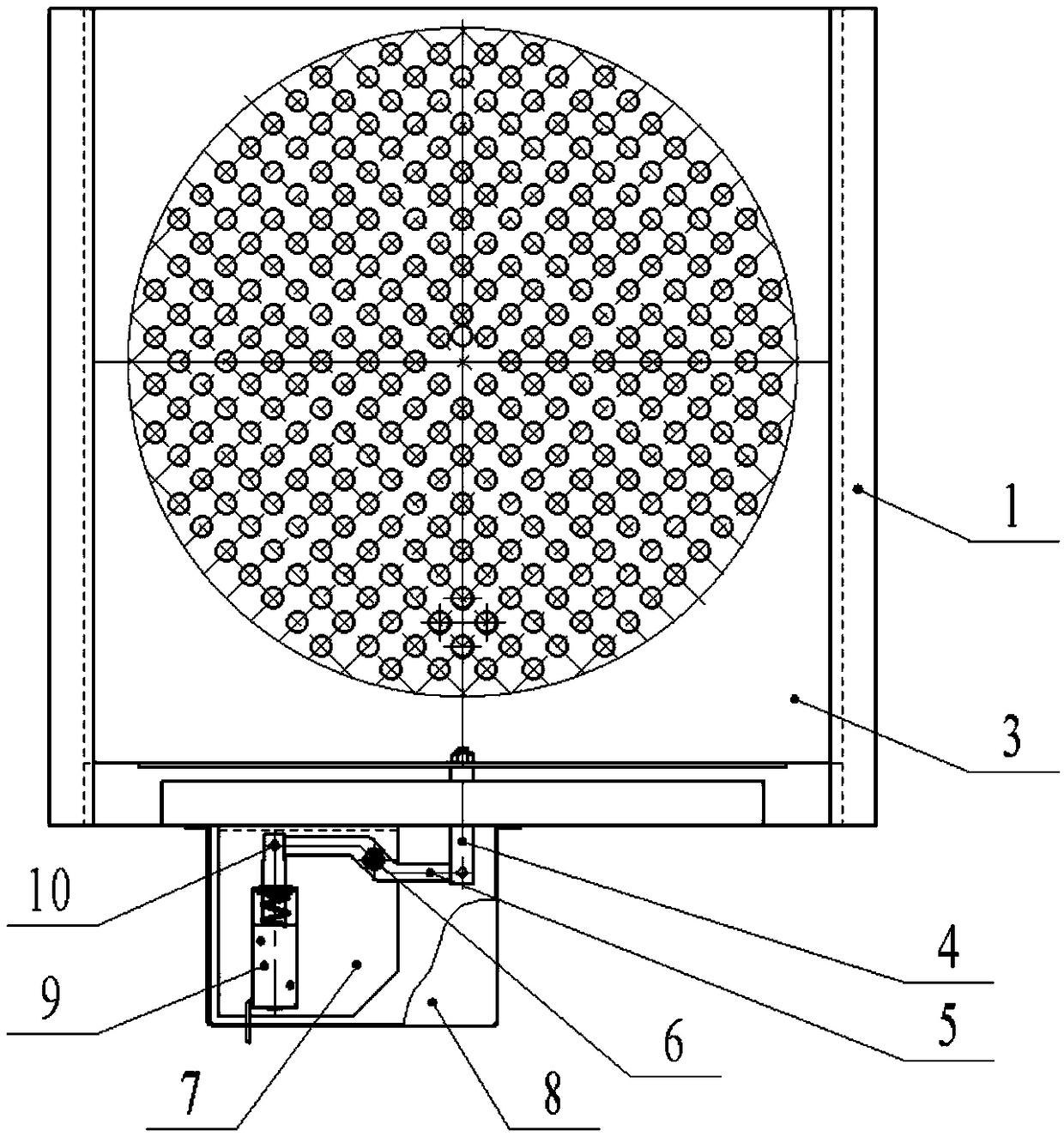 Spray collecting device