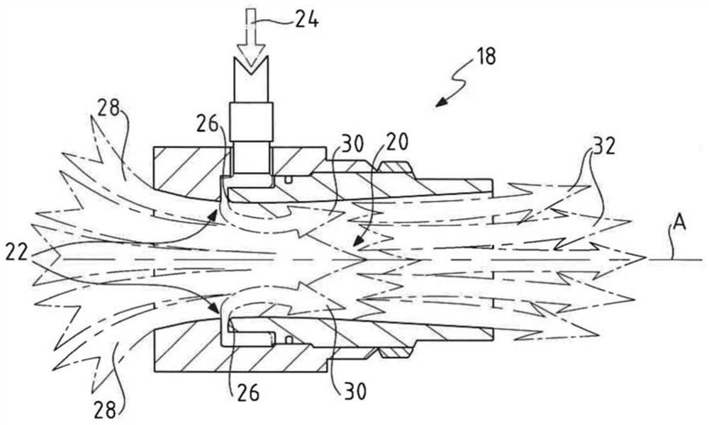 Air-moving device employing coanda effect for pollinating a recipient plant using pollen collected from a donor plant