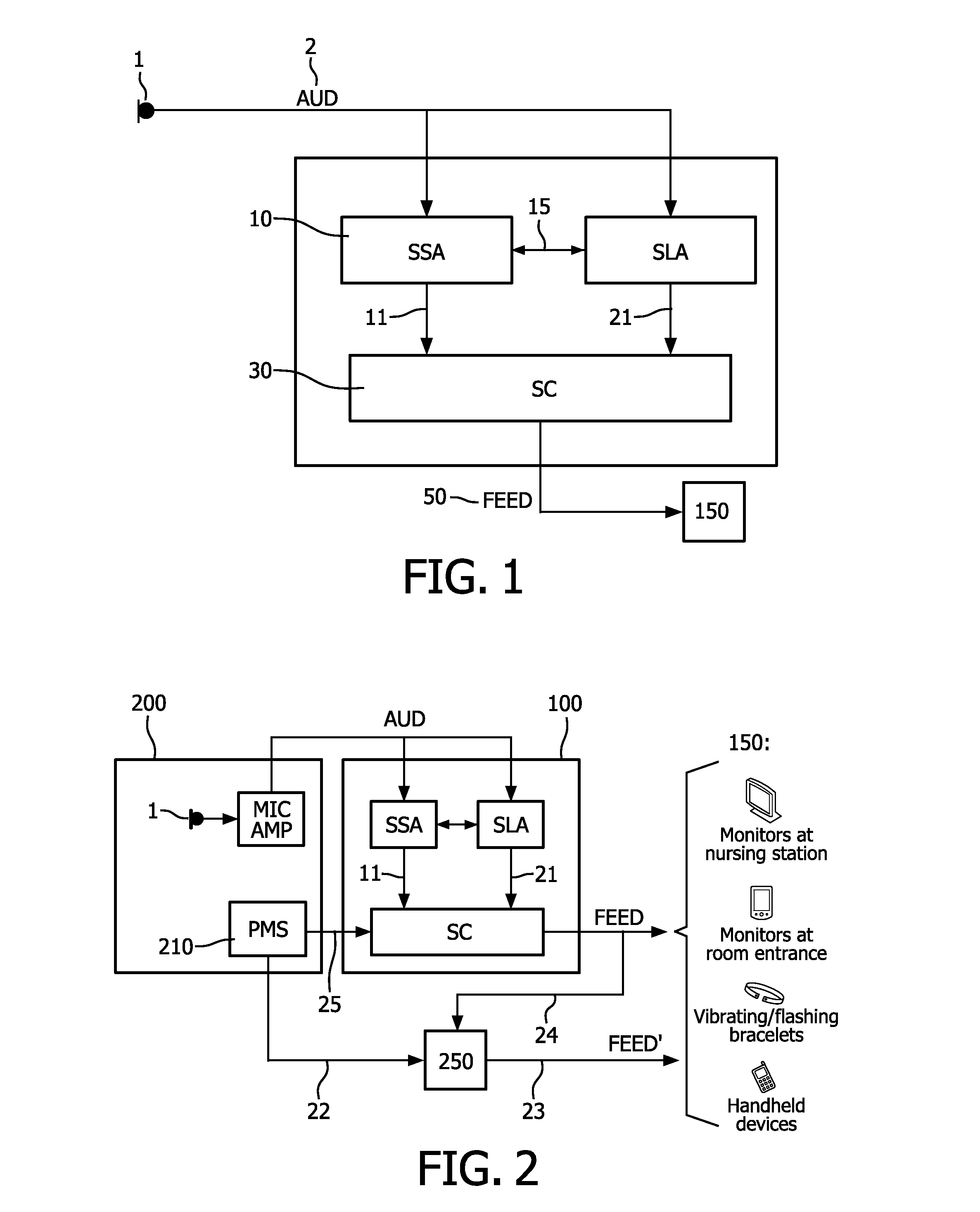 Medical feedback system based on sound analysis in a medical environment