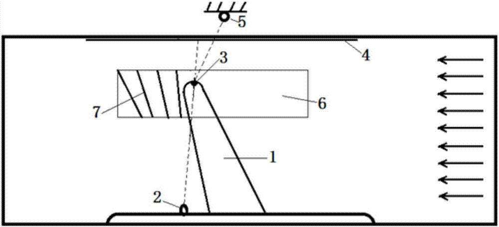 Real-time measurement method of deformation of test piece free end in wind tunnel test