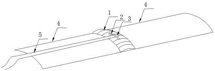 Fixing method for sheathed thermocouple