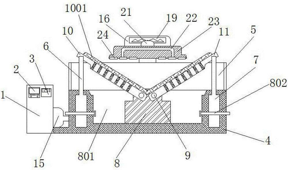 Surfing-type immersion bath device for thermal injuries