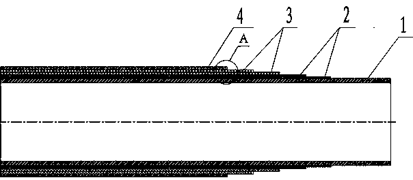 Flexible composite high-pressure delivery pipe