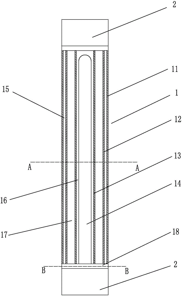 A heat pipe of an instant water faucet