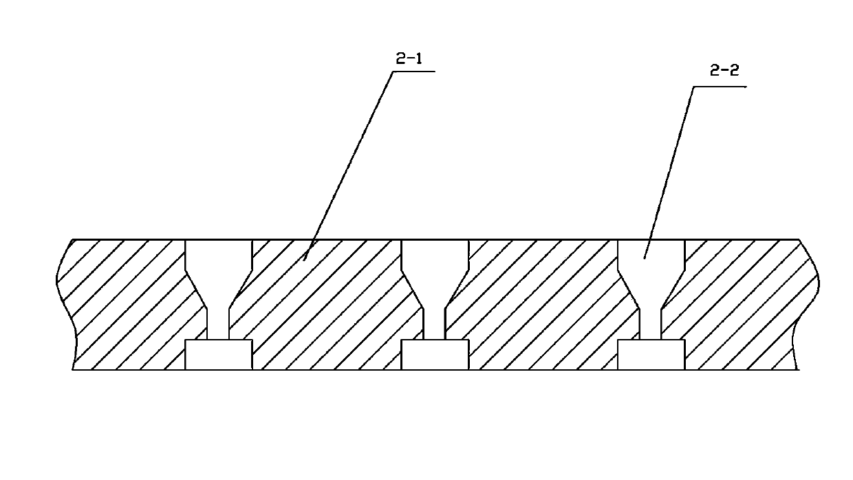 Spinneret plate for producing non-woven matrixes and cooling and shaping device of spinneret plate