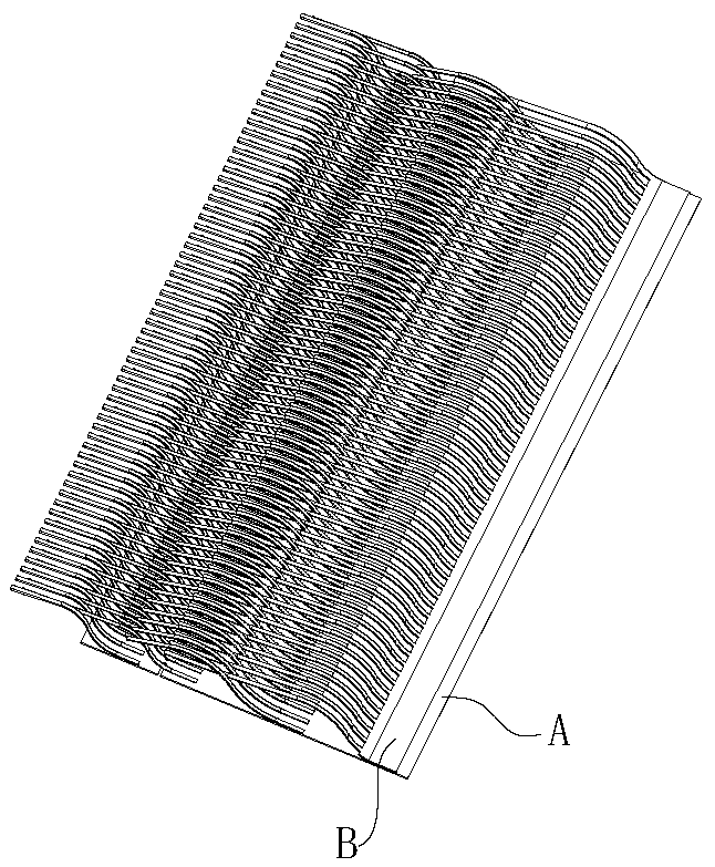 Simulated thatch cutting and tearing process