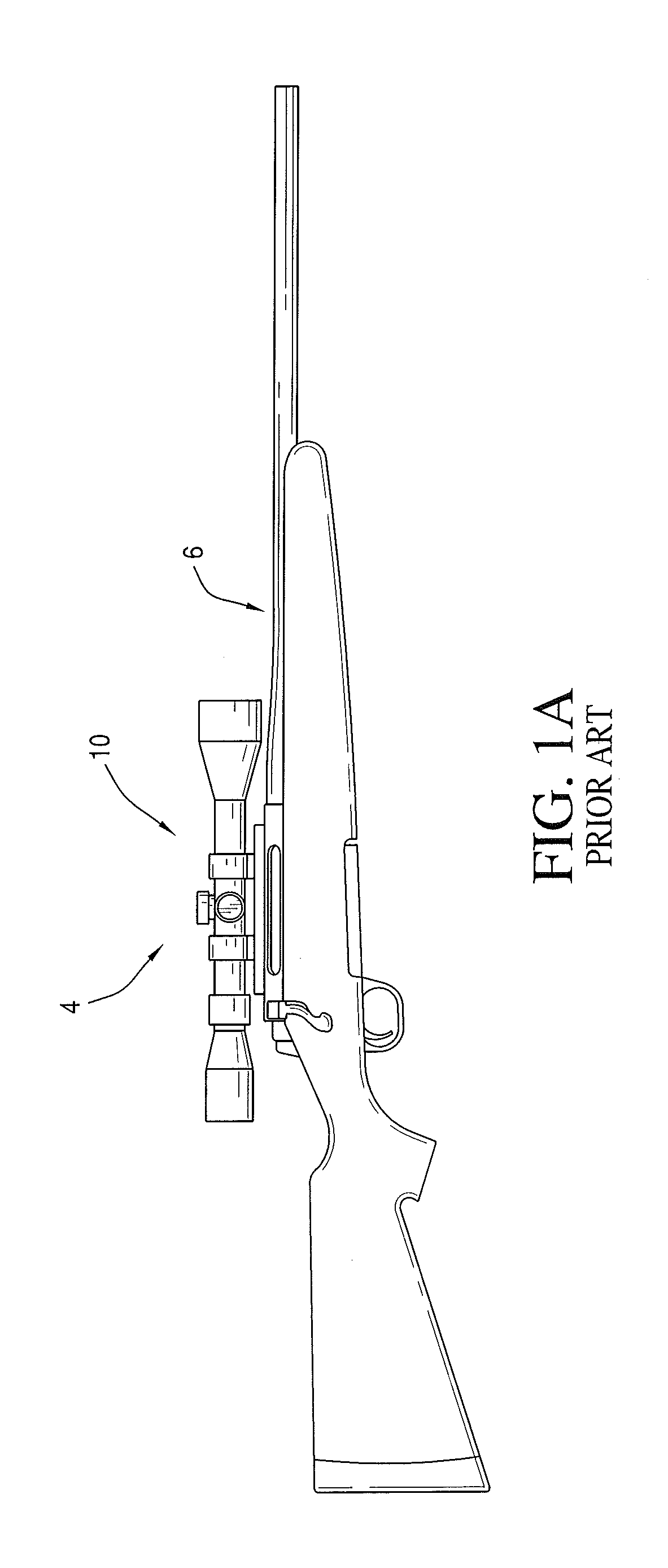 Ballistic effect compensating reticle and aim compensation method