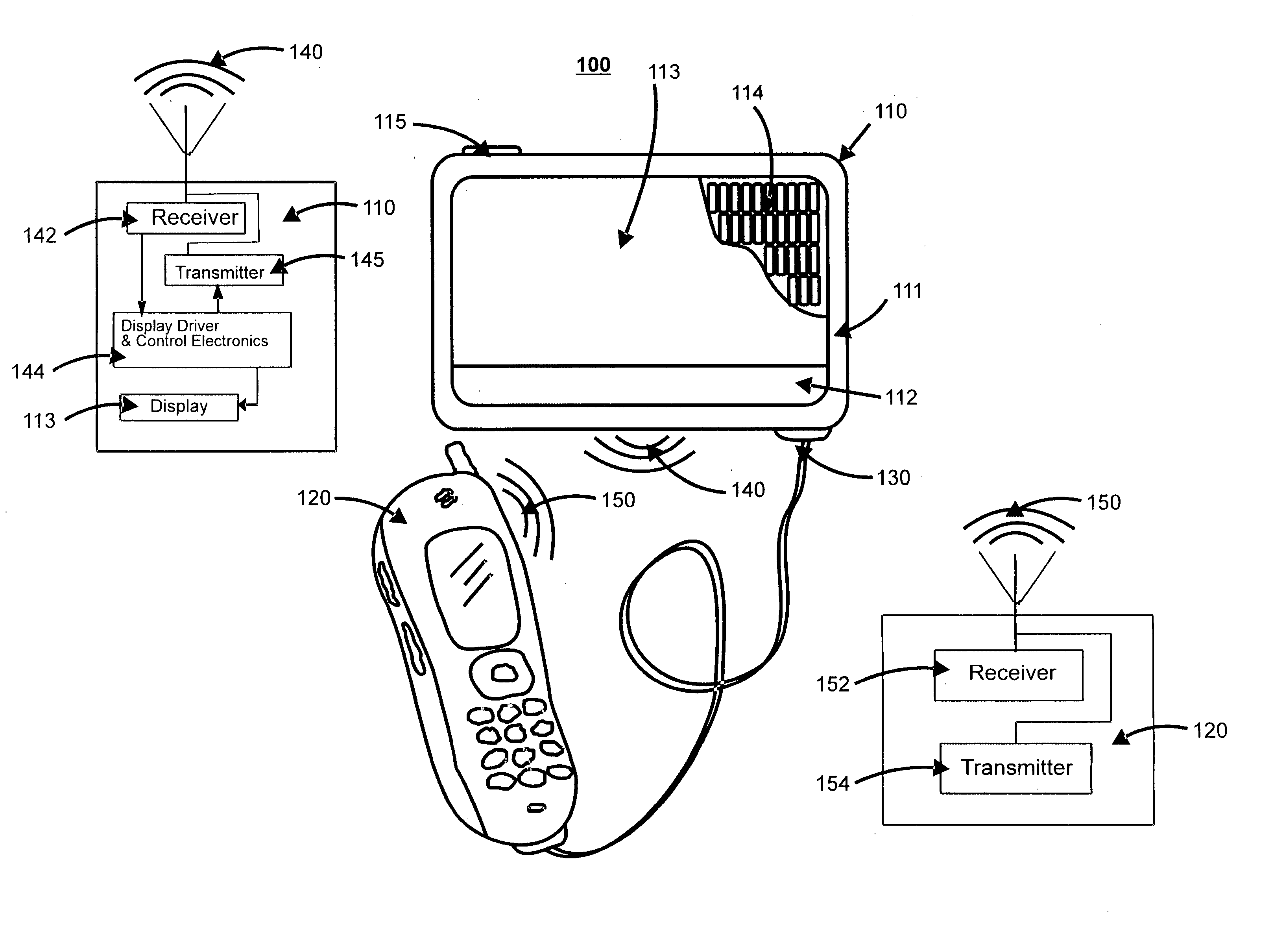 Remote cholesteric display