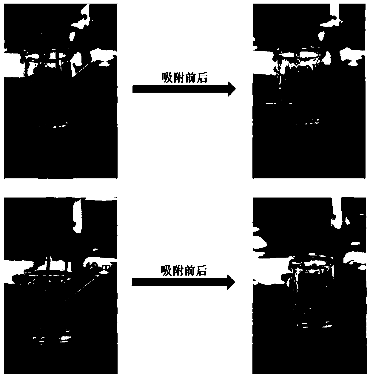 Nano porous starch-based material with high oil absorption rate and preparation method and application thereof