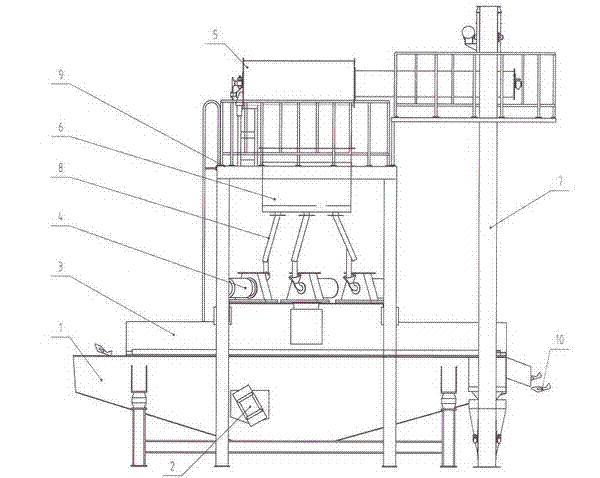 Continuous shot-blasting cleaner