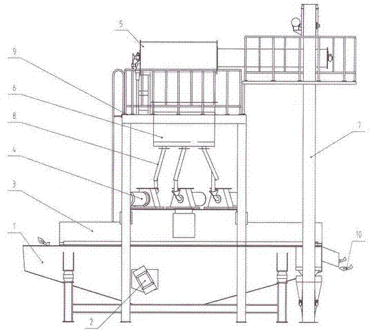 Continuous shot-blasting cleaner