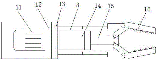 Industrial forging mechanical clamp hand