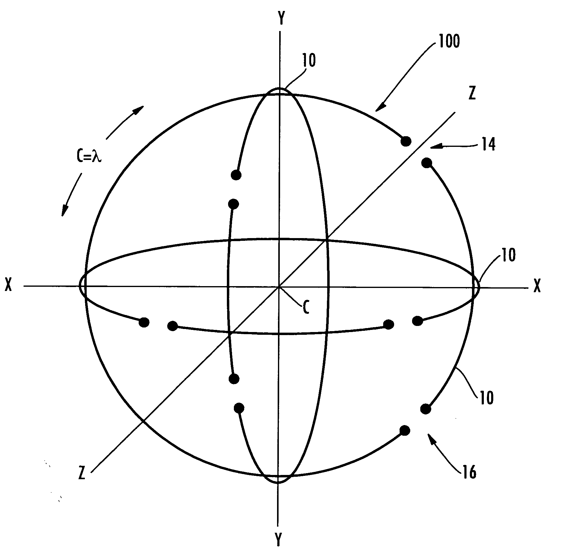 Polarization-diverse antenna array and associated methods