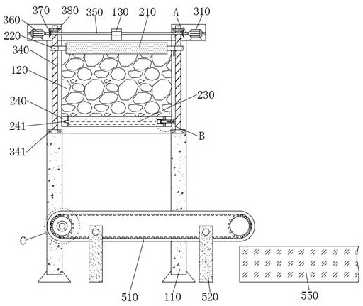 Environment-friendly waste compaction treatment device for soil and water loss control