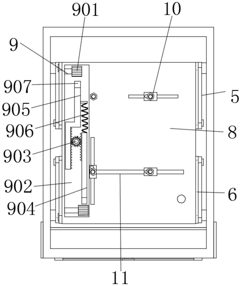 Electric meter box capable of automatically dissipating heat and removing dust and facilitating installation of electric meter