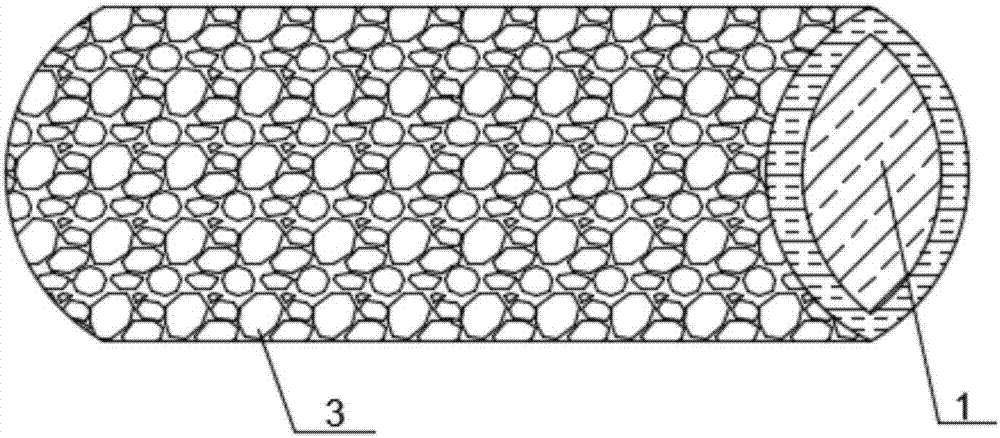 Porous skin-and-core composite fiber and preparation method thereof