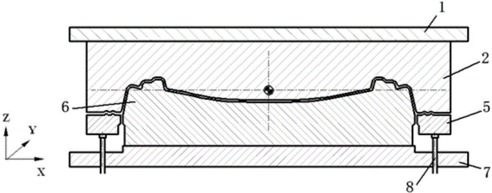 Drawing die structure with double press materials feeding and punching method utilizing drawing die structure